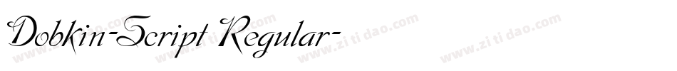 Dobkin-Script Regular字体转换